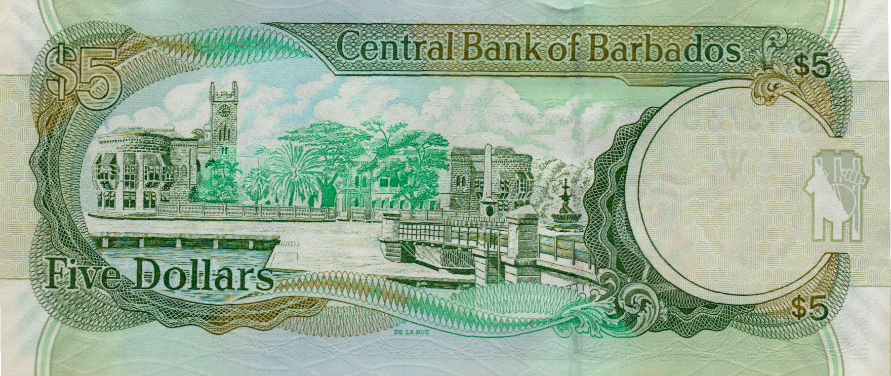 Barbados 5 2007 UNC P-67/a